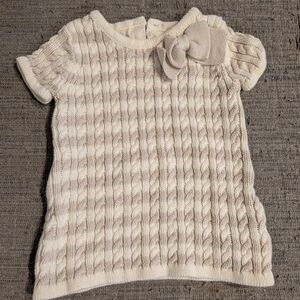 Elegant Cream Cable Knit Sweater